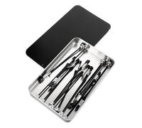 HOODANCOS Kit de Pince Crocodile Magnétique avec Base Métallique Noire pour Peinture Maquette Support Clip Flexible pour Bricolage et Séchage de Modèles