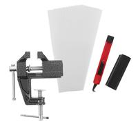 HOODANCOS Kit de Remplacement de Grips de Golf 4 Pièces Mini-Étau Pince en Caoutchouc Antidérapante Ruban Adhésif Double-Face et Couteau Crochet Outil Portable pour Réparation et Montage