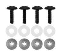 HOODANCOS Kit de Visières de Hockey sur Glace avec Vis à Tête Cylindrique et Rondelles Matériel de Réparation Robuste pour Casque de Hockey Remplacement Facile et Entretien Rapide