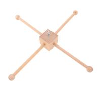 HOODANCOS Kit Support Mobile en Bois 3 Carré à Monter Soi-même, Cadre Stable pour Berceau, Carillon Éolien Décoratif, Accessoires Chambre Bébé, Décoration Suspendue Ludique et Sécurisée