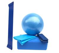 HOODANCOS Kit Yoga Pilates avec Ballon de Gym Résistant pour Renforcement Étirement et Récupération Accessoires Fitness Core et Posture