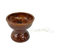 HOODANCOS Lampe à Huile Céramique avec Mèche Coupe-Vent Décoration Rétro pour Temple Culte Familial Éclairage d'urgence Intérieur Lanterne à Pétrole Salon