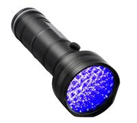 HOODANCOS Lampe Torche UV à Lumière Noire 51 LED en Alliage d'Aluminium Robuste Portable et Résistante à L'Eau pour Inspection de Sécurité et Usage Extérieur