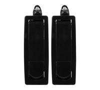 HOODANCOS Loquet à Compression Industriel à Levier Réglable 2 Pcs en Alliage de Zinc Noir, Serrure D'armoire Mécanique Bouton-poussoir, Accessoire de Remplacement pour Portes de