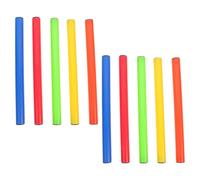 HOODANCOS Lot de 10 Bâtons de Relais Légers en Plastique Colorés, Bâtons D'entraînement Réutilisables pour Courses Scolaires et Compétitions D'athlétisme, Accessoire de Course pour Garçon