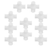 HOODANCOS Lot de 10 Connecteurs D’Angle en Plastique 19 Mm pour Meuble, Accessoires de Quincaillerie Robustes pour Organisateur de Chaussures, Raccords pour Tringle à Vêtements et