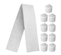 HOODANCOS Lot de 10 Éponges Filtrantes Blanches pour Aquarium Mousse Haute Densité 3 CM d'Épaisseur Matériau Filtrant Réutilisable pour Filtration D’Aquariums et Bassins Éponge de