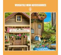 HOODANCOS Lot de 10 Guirlandes Miniatures de Fleurs Artificielles et Fausses Vignes pour Maison de Poupée Décoration de Jardin Féerique Miniature Accessoires Créatifs pour Diorama et