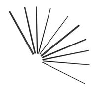 HOODANCOS Lot de 10 Inserts de Réparation en Fibre de Carbone Solide pour Canne à Lancer, Connecteurs de Tige Diamètre 1,5 Mm à 3,5 Mm, Kit Complet pour Réparation Canne à Pêche en Eau