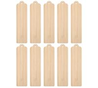 HOODANCOS Lot de 10 Marque-pages Soi-même en Bois Brut, Matériau Bois Naturel, Fonction Marque-page et Possibilité Suspendre, pour Étudiants et Occasions Spéciales