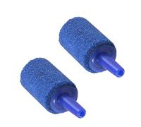 HOODANCOS Lot de 10 Pierres à Oxygène pour Aquarium, Diffuseur d'air Rond en Sable Bleu, Lavable et Sûr pour Poissons, Accessoire Indispensable pour Aquarium
