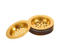 HOODANCOS Lot de 10 Plateaux en Fer Perforés Dorés 62 CM pour Brûleur D’Parfum Récupérateur de Cendres Compatible Résine Charbon et Bakhoor Accessoires pour Contemplation et