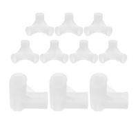 HOODANCOS Lot de 10 Raccords en T Renforcés pour Tringle de Penderie Ø16Mm Connecteurs 3 Voies en Plastique Haute Résistance Kit Fixation Rapide pour Dressing Étagère à Chaussures et