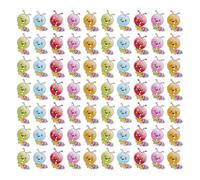 HOODANCOS Lot de 100 Boutons en Plastique Forme Chenille pour Décoration DIY Surface Lisse sans Bavure Couleurs Variées pour Couture et Loisirs Créatifs