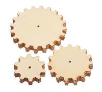 HOODANCOS Lot De 15 Pièces D'engrenages En Pour Bricolage Ornement En Tranches De Taille 5cm/7.5cm/10cm Jouets Éducatifs Créatifs Décorations D'artisanat Développement Des Compétences Manuelles