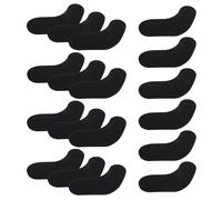 HOODANCOS Lot de 18 Semelles Intérieures Auto-Adhésives en Mousse Noire pour Chaussures de Snowboard et Ski Protection Cheville Ampoules et Décollement du Talon Support Confort pour