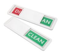 HOODANCOS Lot de 2 Aimants pour Lave-Vaisselle Propre et Sale Panneaux Magnétiques Coulissants Blanc Bord Rouge et Vert Accessoires Pratiques Cuisine et Machine à Laver Indicateurs de