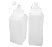 HOODANCOS Lot De 2 Bouteilles À Condiments Compressibles Bouteilles De Sauce Ketchup Compressibles