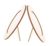 HOODANCOS Lot de 2 Cadres Photo Vierges Ovales en Bois Naturel Cadres DIY à Décorer pour Activités Manuelles Peinture et Création Artistique Supports Décoratifs pour Atelier Créatif et