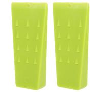 HOODANCOS Lot de 2 Coins D'abattage en Plastique 5 Pouces Verts pour Exploitation Forestière Jardin et Coupe D'arbres Pointes Antidérapantes et Cale Triangulaire Sécurisée