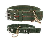 HOODANCOS Lot de 2 Colliers en Toile Résistante pour Moutons et Bovins, Épaissis, Larges et Ajustables, 48 Cm et 64 Cm, Usage Élevage et Ferme, Accessoires de Sécurité pour Bétail