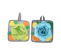 HOODANCOS Lot De 2 Coussins Renifleurs pour Lapin Jouet Réconfortant en Polaire Antidérapante Taille Moyenne pour Divertissement Stress chez Petits Animaux De Compagnie