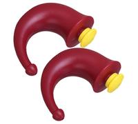 HOODANCOS Lot de 2 Flacons de Lavage Nasal Rouges en Plastique Système d'Irrigation Nasale Multifonction pour Hygiène Quotidienne Outil Pratique pour Rincer et Nettoyer le Nez en Douceur