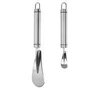 HOODANCOS Lot de 2 Ouvre-agrumes en Acier Inoxydable Robuste, Éplucheurs D'oranges et Pamplemousses Pratiques Cuisine, Outil Manuel Polyvalent pour Peler et Trancher Facilement les Fruits