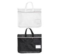 HOODANCOS Lot de 2 Pochettes de Rangement A3 en Nylon avec Poignée Fermeture Éclair Grosse Capacité Pochette Porte-Affiches Résistante à l'abrasion pour Artistes Étudiants et