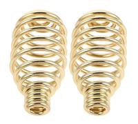 HOODANCOS Lot de 2 Poignées à Ressort en Métal pour Poêle à Bois Poignée de Registre de Cheminée Résistante à Haute Température Accessoires Universels pour Barbecue Fumoir et Poêle de