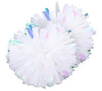 HOODANCOS Lot de 2 Pompons Sport Pompons Compacts en Hélice Légère Diamètre 30 CM Couleur Vive Accessoires Réutilisables pour Cheerleading Danse et Événements Sportifs