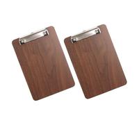 HOODANCOS Lot de 2 Porte-Menus en Bois A4 Pince Robuste Support de Menu Domestique Cuisine et Restaurants Rangement Pratique pour Fiches et Documents