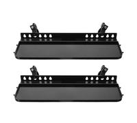 HOODANCOS Lot de 2 Supports Métalliques Pliables pour Chevalet Plateau Amovible Étagère de Rangement Stable pour Outils de Dessin pour Artistes Itinérants et Ateliers de Peinture