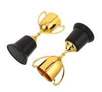 HOODANCOS Lot de 2 Trophées en Plastique Doré à Base Ronde Coupe Numérotée sans Couvercle Trophée de Fin D’Études et Prix D’Excellence Scolaire pour Remise de Prix et Fête Réutilisable