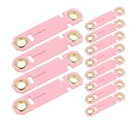 HOODANCOS Lot de 20 Bagues d'Identification pour Pattes de Perroquets Anneaux Anti-Évasion en Plastique Doux Rose Taille 8 Accessoires de Marquage pour Dressage et Suivi en Volière