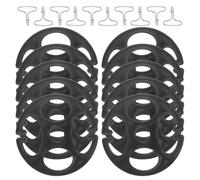 HOODANCOS Lot de 20 Sets de Sets de Crochets Métalliques pour Housse de Siège Auto Fixation Sécurisée en Plastique et Métal, Accessoires Polyvalents pour Voitures et SUV