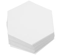 HOODANCOS Lot de 200 Set de Set de Gabarits de Patchwork Hexagonaux en Papier Blanc, Compatibles Couture Main et Machine Bords Lisses, pour Quilting et Patchwork Créatif