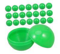 HOODANCOS Lot de 25 Boules de Loterie en PVC 3 CM Vertes Boules de Jeu à Ouvrir sans Couture pour Activités de Fête Accessoires pour Tirages au Sort et Jeux de Société
