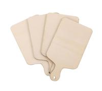 HOODANCOS Lot de 4 Mini Planches à Découper en Bois 23X89X03 CM pour Bricolage de Graffiti Interactif Accessoires Créatifs Sécurisés pour Garçon et Filles et Loisirs Manuels