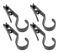 HOODANCOS Lot de 4 Pinces de Tente en Plastique Clips de Verrouillage pour Bâches Épaisses, Accessoires pour Auvents et Camping-Car, Fixation Extérieure Polyvalente