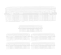 HOODANCOS Lot de 5 Boîtes en Plastique Transparentes pour Conservation de Flacons 3 Ml Étui Hermétique Compatible Congélateur de Laboratoire Porte-Flacons Injectables pour Organisation