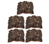 HOODANCOS Lot De 5 Écorces Décoratives pour Terrarium À Reptiles Écorce D & #39; Arbre Artificielle Fond en Liège Cachette pour Reptiles Bûches D & #39; pour Terrarium Fausse