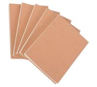 HOODANCOS Lot de 5 Mini Carnets de Notes Vierges 100 Feuilles Format Poche Papier Kraft Épais Bloc-notes sans Lignes pour Bureau, École et Prise de Notes Portable