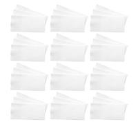 HOODANCOS Lot de 50 Serviettes Blanches Jetables en Pâte de Bois Absorbantes et Décoratives pour Mariage et Fête, Élégantes Poussière, 50g/m²