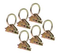 HOODANCOS Lot de 6 Ancrages d'Arrimage Robustes en Acier pour Rails E et O Accessoires pour Remorques Camions et Pick-Up Joints Toriques Haute Résistance Points D’Ancrage pour