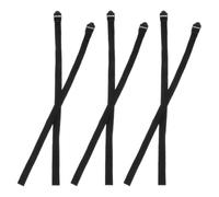 HOODANCOS Lot de 6 Sangles de Rechange en Nylon Noir pour Bâtons de Ski Randonnée, Réglables pour Chaque Poignet, Offrant Un Soutien Renforcé et Réduisant la Fatigue Lors d'un Usage