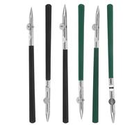HOODANCOS Lot de 6 Stylos à Dessin à Pointe Fine Réglables Vert et Noir Outil de Précision pour Traçage Technique Cartographie et Masquage Stylo Droit pour Dessin Artistique et
