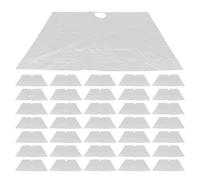 HOODANCOS Lot de 60 Bavoirs de Rasage Jetables 65 Cm, Récupérateur de Poils de Barbe et Cheveux Transparent, Protection Lavabo pour Salle de Bain, Entretien Facile Après Rasage, Usage