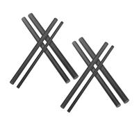 HOODANCOS Lot de 8 Embouts de Réparation en Fibre de Carbone pour à Pêche Tubes Filetés de 35 MM à 7 MM Kit Compact Portable pour Réparation de Cassées Outils Robustes pour Pêche en