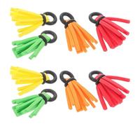 HOODANCOS Lot de 8 Flotteurs en Mousse Multicolores pour Pêche la Mouche en Rivière, Indicateurs de Touche Précis avec Hameçon Intégré, Légers et Compacts, Accessoires Polyvalents